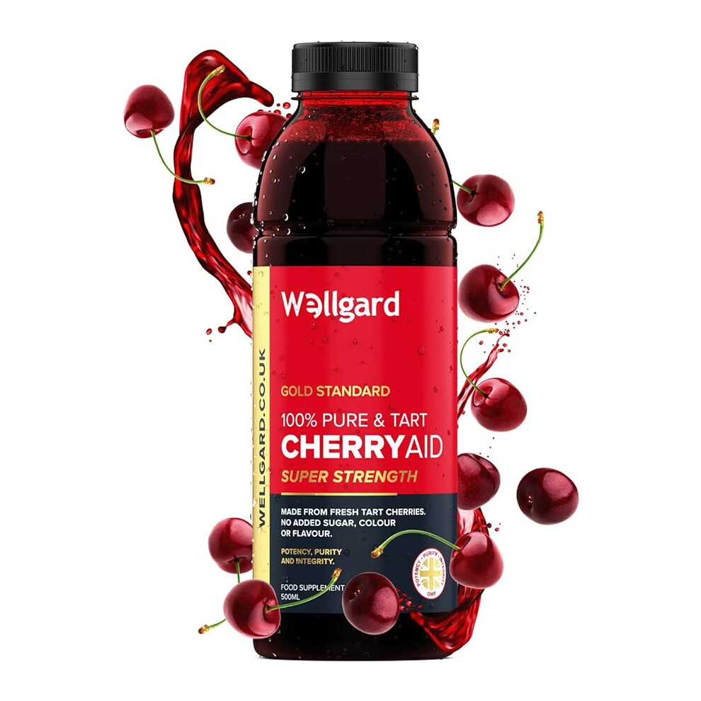 Wellgard Tart Cherry Juice Cherryaid 100% Concentrated Montmorency Cherry Juice 500Ml Sour Cherry Made In Uk