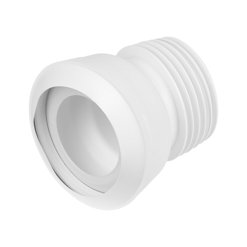 Nes Home Straight WC Pan Connector to 110mm Soil Toilet Pipe