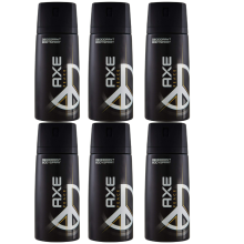 6 x AXE (LYNX) Peace 150ml Deodorant Body Spray Free P&P
