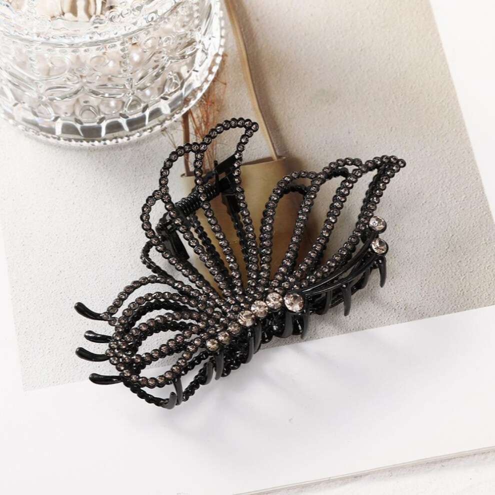 Butterfly Hair Clips Large Hair Clips For Women Claw Clips For Thick Thin Hair Big Metal Golden Non Slip Rhinestones Faux Pearl Jaw Clips-image-OPC-PC2H7PY-NEW