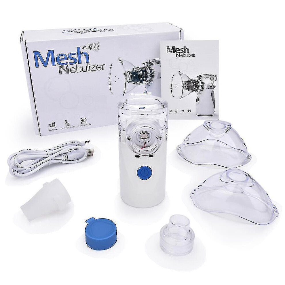 Mini Mesh Nebulizer Handheld Medical Steam Asthma Inhaler Atomizer Silent Children"s Inhaler Steaming Inhalator For Kids Aldults