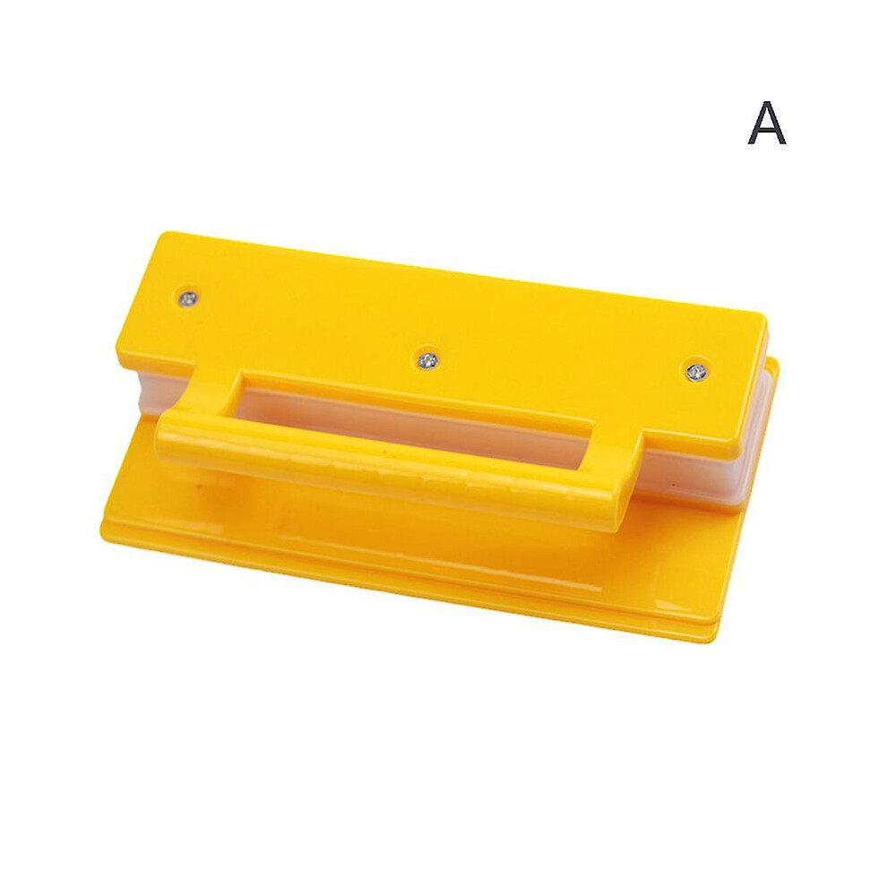 (Yellow, single) Single Double Row Bbq Meat Skewer Machine Bbq Skewer Maker Kebab Tool