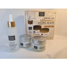Dead Sea Collection Collagen Vitamin C 3in1 Facial Kit day / Night cream Serum 3x 50ml