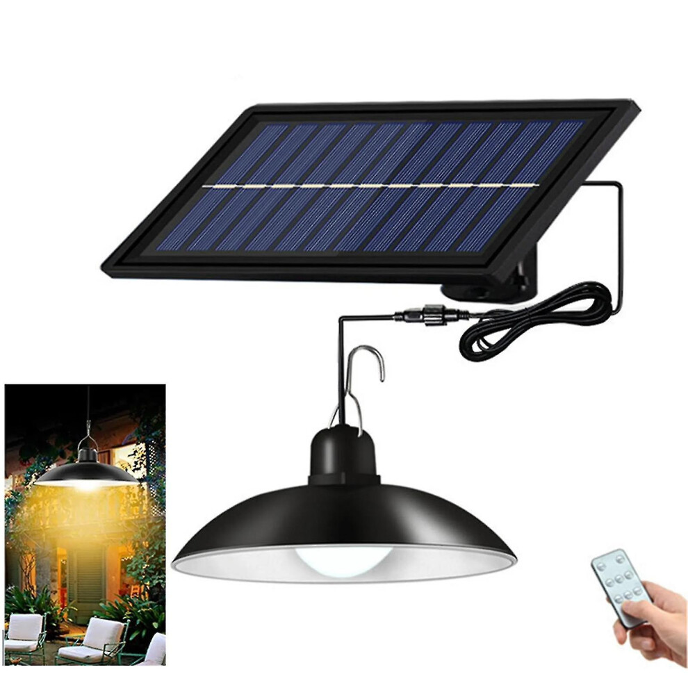 Outdoor Solar Lamp Solar Pendant Light Ip65 Waterproof Garden Hanging Lamp With 1 Lamps And Remote Control