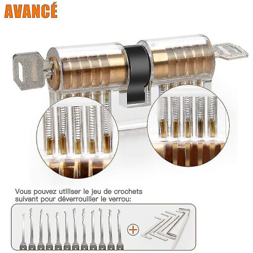 Lock Picking Kit, 26-piece Lock Picking Kit, Practice Tools With 4 Clear Locks 1