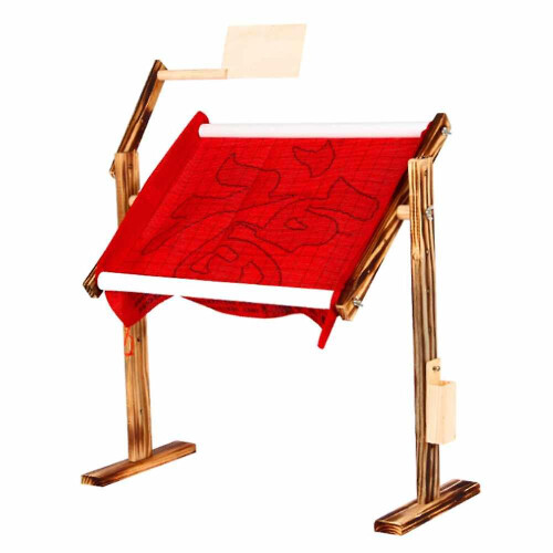 Wood Adjustable Solid Wooden Stand Desktop Cross Stitch Embroidery Frame 2