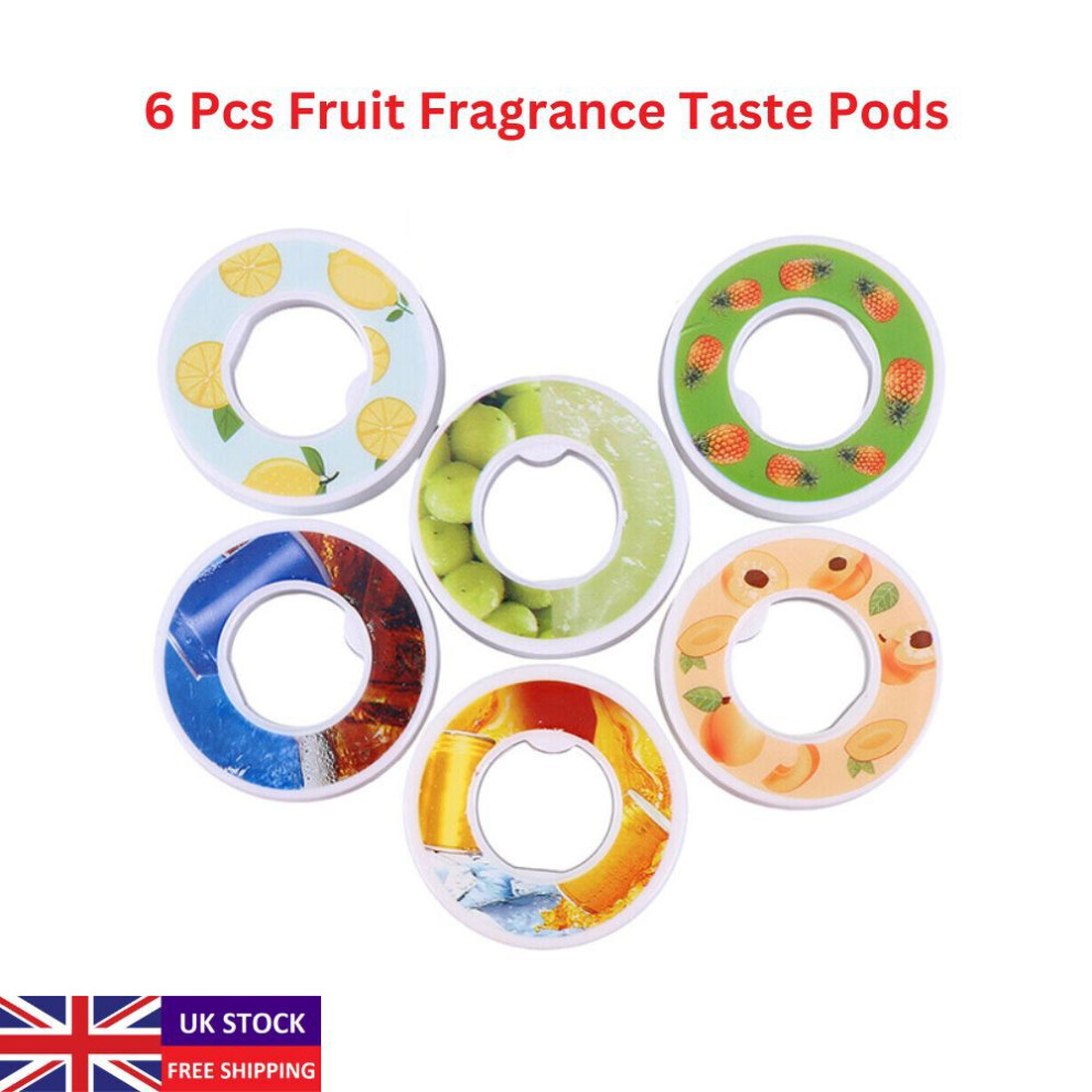 (6 Pcs Fruit Fragrance Taste Pods) 650ML Water Bottle with Fruit Fragrance Taste Pod