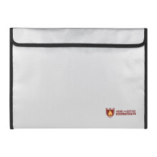 Fireproof Document Bag Silicone Coated Fire Resistant Money File Folder Holder Organizer Safe Storage For Office Home Bank Cards Passport Valuables Je