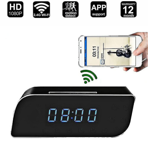 Hidden Camera Spy Camera Wireless Wifi Hidden Camera 1080p Clock Camera With Night Vision Motion Detection
