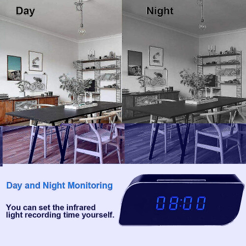 Hidden Camera Spy Camera Wireless Wifi Hidden Camera 1080p Clock Camera With Night Vision Motion Detection 1