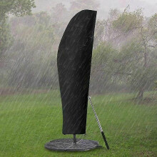 Large 3 X 4m Cantilever Parasol Cover With Telescopic Rod Garden Umbrella Cover Waterproof Anti-uv