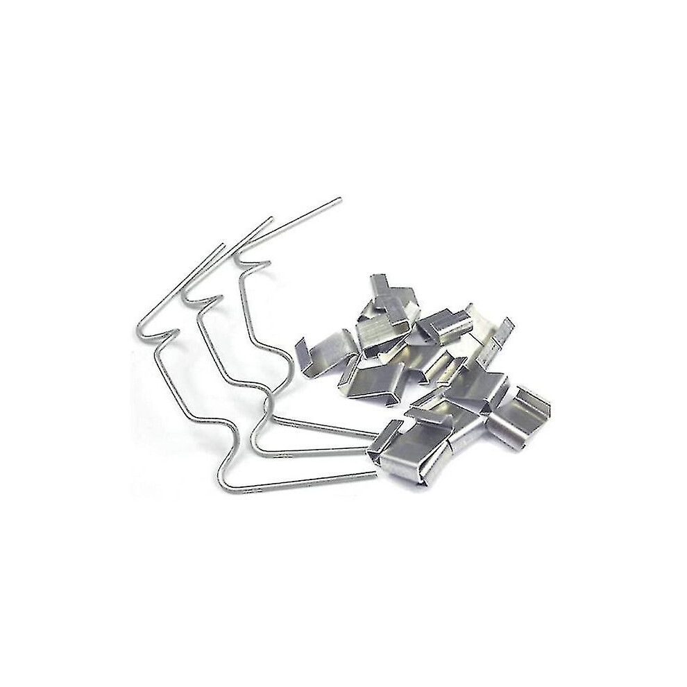 Greenhouse Glazing Clips Glass Pane Fixing Stainless Steel Overlap Garden Care 50 Pcs W z Clips