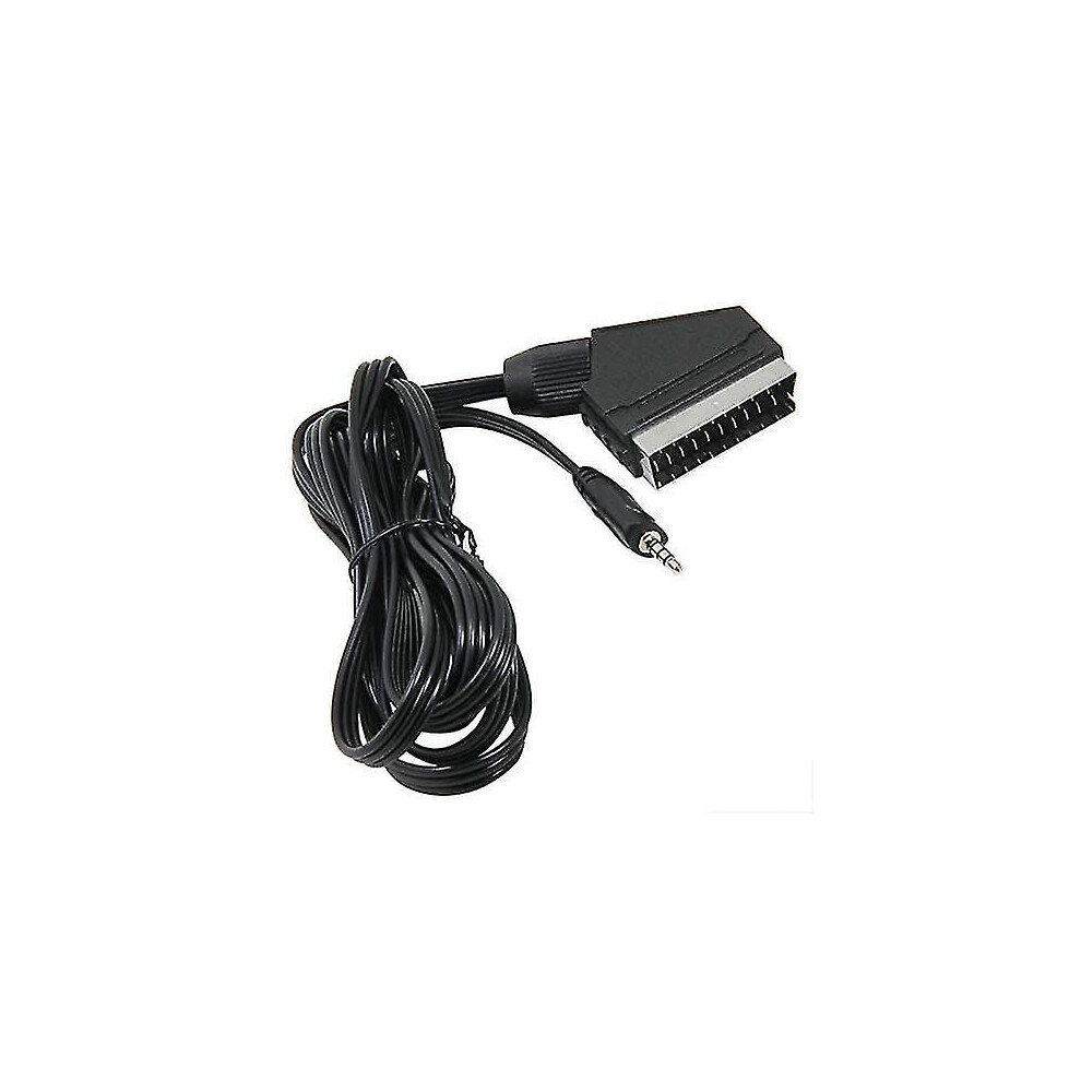 SCART to 3.5mm TV Audio Cable, 1.4m – Scart Plug to 3.5mm Headphone/Speaker Connector