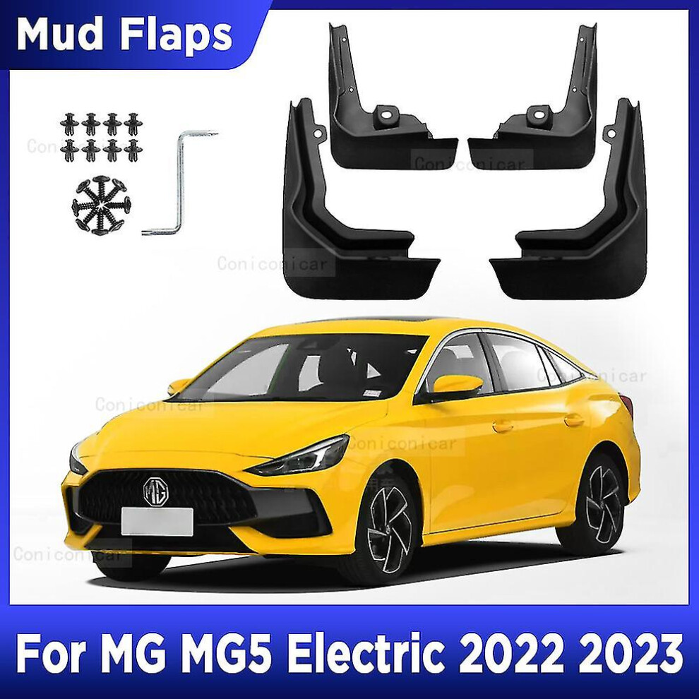 For Mg Mg5 Electric 2022 2023 4pcs Mud Flaps Splash Guard Mudguards Mudflaps Front Rear Fender Auto Styline Car Accessories