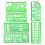 6 Pcs Architect Multi Purpose Drawing Template Set House Plan Interior Design And Furniture Drafting Tool Ruler 1