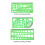6 Pcs Architect Multi Purpose Drawing Template Set House Plan Interior Design And Furniture Drafting Tool Ruler 3