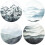 Forest Pattern Coasters - Round Drinks Absorbent Stone Coaster Set W 1