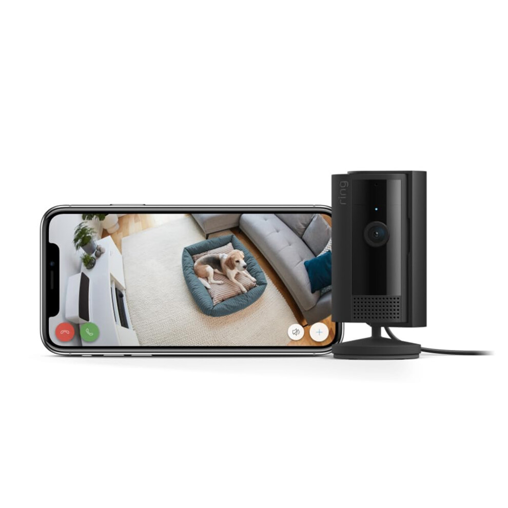 (1 Camera, Black) Ring Indoor Camera (2Nd Gen) By Amazon | Plug-In Pet Security Camera 6900554348150