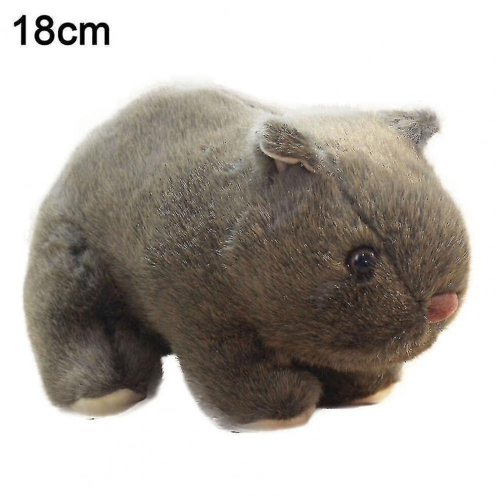 (Brown, 18cm) Cotton Practical Plush Stuffed Wombat Toy Photograph Prop Stuffed Wombat Toy Lovely Appearance For Living Room