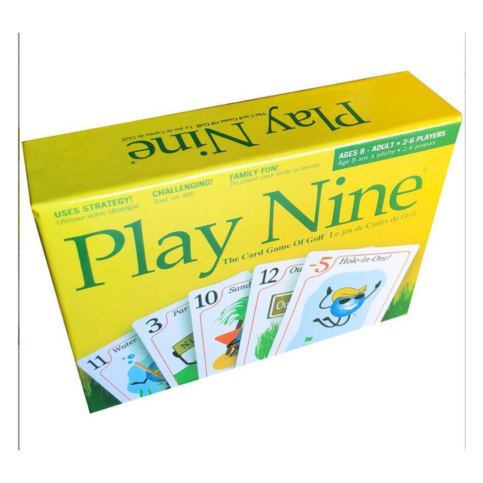 play nine Play nine rounds of board game golf cards