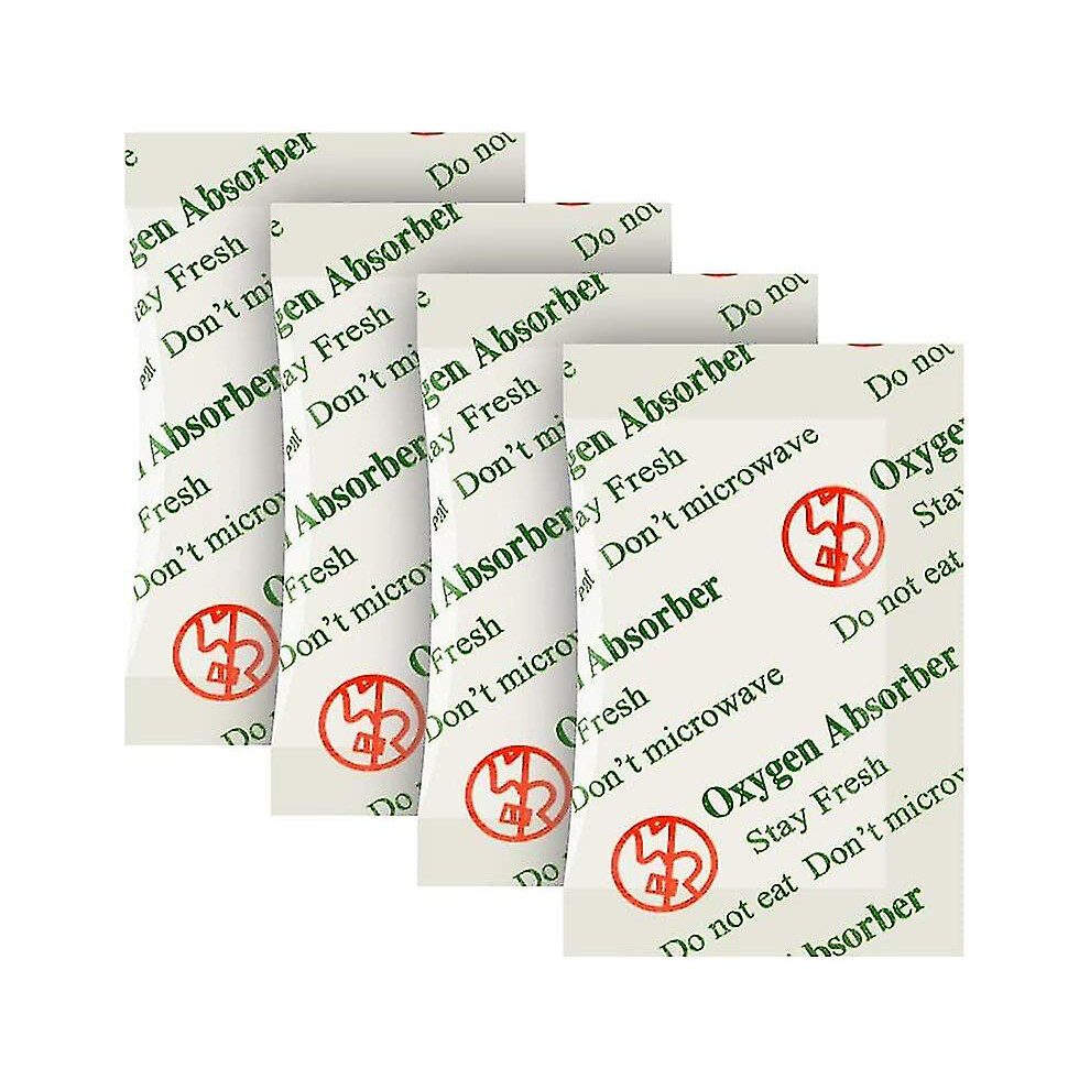 200cc(100-pack) Food Grade Oxygen Absorbers Packets For Food Storage,oxygen Absorbers Storage Packets With Oxygen Indicator In Vacuum Bag And 3 Times