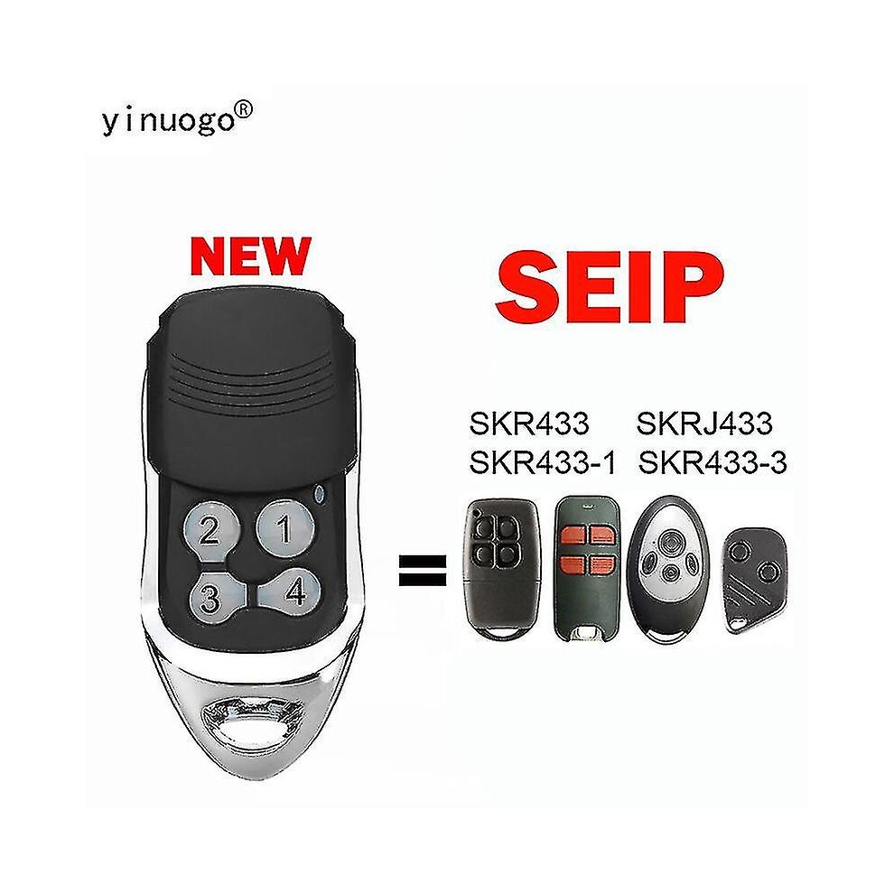 For Seip Skr 433 J433 433-1 433-3 Remote Control Garage Door Opener 43392Mhz Rolling Code Seip Skr433 Skrj433 Skr433-1 Skr433-3 9341709079333
