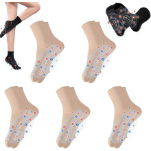 (Tourmaline Ionic Body Shaping Stretch Socks, Slimming Acupressure Self-heating Foot Massage Socks, Ion Shaping Elastic S) Tourmaline Ionic Body Shaping Stretch Socks, Slimming Acupressure Self-heating Foot Massage Socks, Ion Shaping Elastic Socks