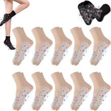 (Tourmaline Ionic Body Shaping Stretch Socks, Slimming Acupressure Self-heating Foot Massage Socks, Ion Shaping Elastic S) Tourmaline Ionic Body Shaping Stretch Socks, Slimming Acupressure Self-heating Foot Massage Socks, Ion Shaping Elastic Socks