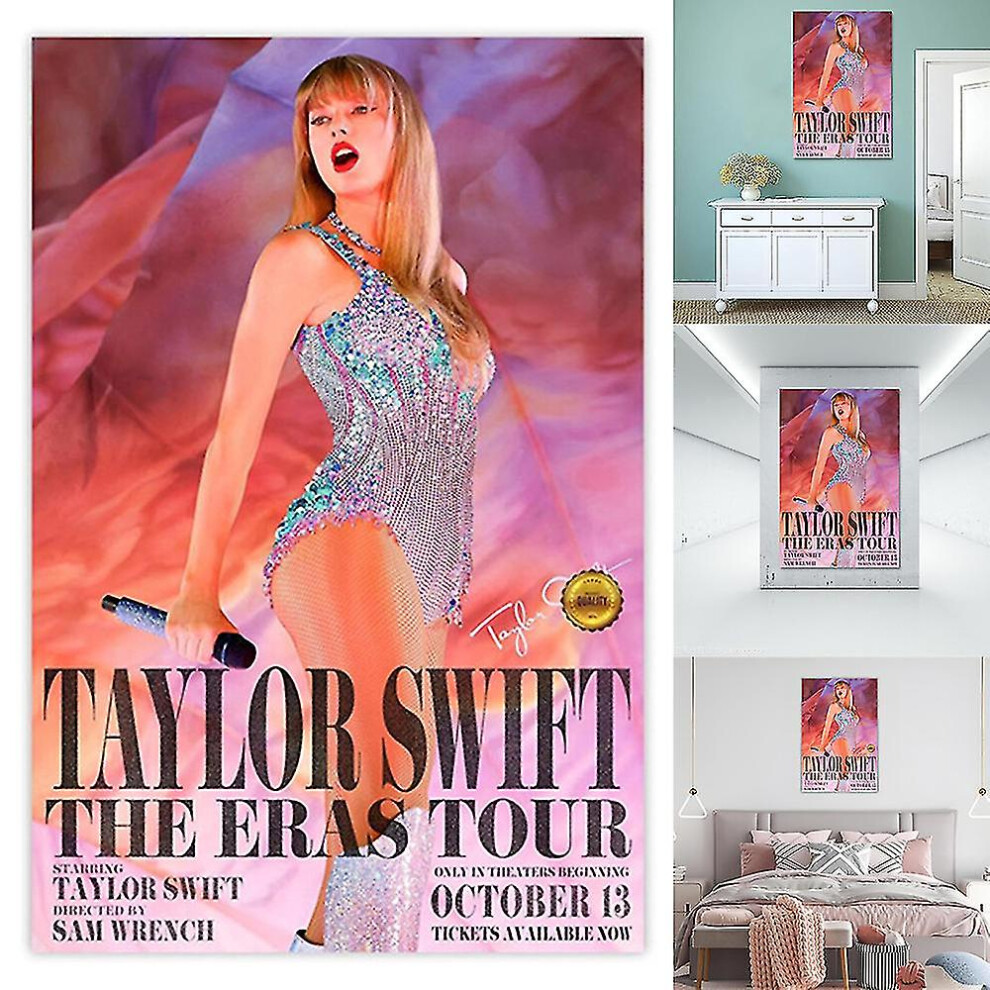 (40*60cm) Taylor Poster The Eras Tour Swift October 13 World Tour Movie Posters Swift Wall Decoration Unframed [hy]