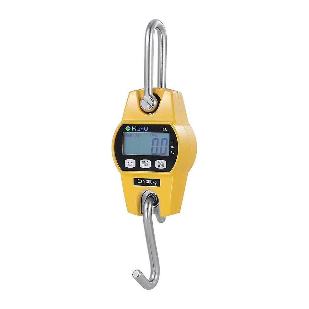 Yellow Crane Scale,Klau Mini Hoist 300 Kg / 600 Lb Industrial Heavy Duty Digital Hanging Scales For
