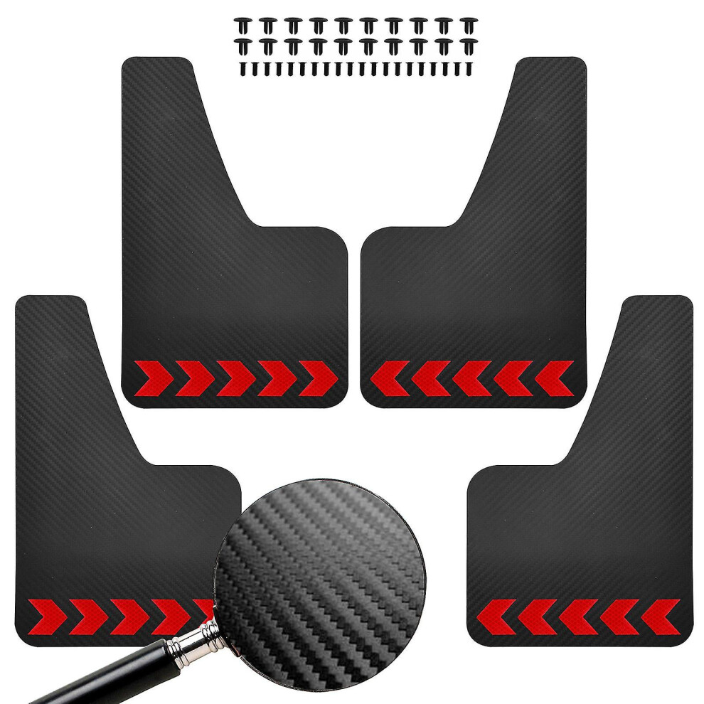 (4Pcs-Stickers) 4X Carbon For Subaru Brz Justy Legacy B4 Touring Wagon Liberty Gt Impreza Rx Gx Lx Wrx Sti Xv Mudflaps Mud Flaps Splash Guards Black 9158807122690