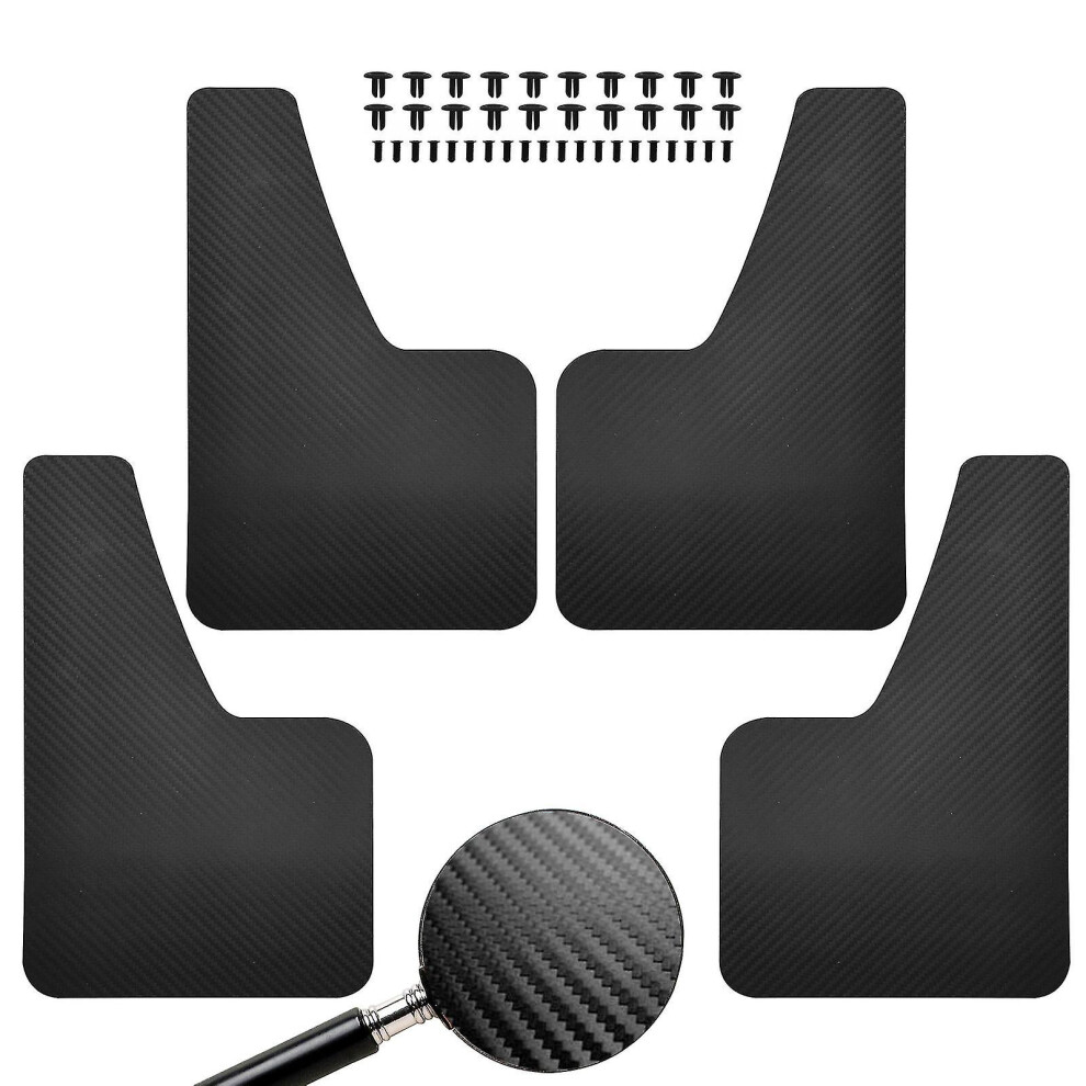 (4Pcs-) 4X Carbon For Subaru Brz Justy Legacy B4 Touring Wagon Liberty Gt Impreza Rx Gx Lx Wrx Sti Xv Mudflaps Mud Flaps Splash Guards Black 9158807122706