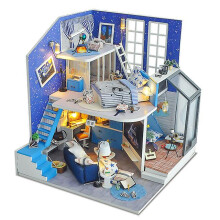 (Td15a) Cutebee diy dollhouse wooden doll houses miniature dollhouse furniture kit toys for children new year christmas gift casa m025