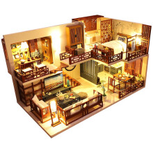 (Td40c) Cutebee diy dollhouse wooden doll houses miniature dollhouse furniture kit toys for children new year christmas gift casa m025