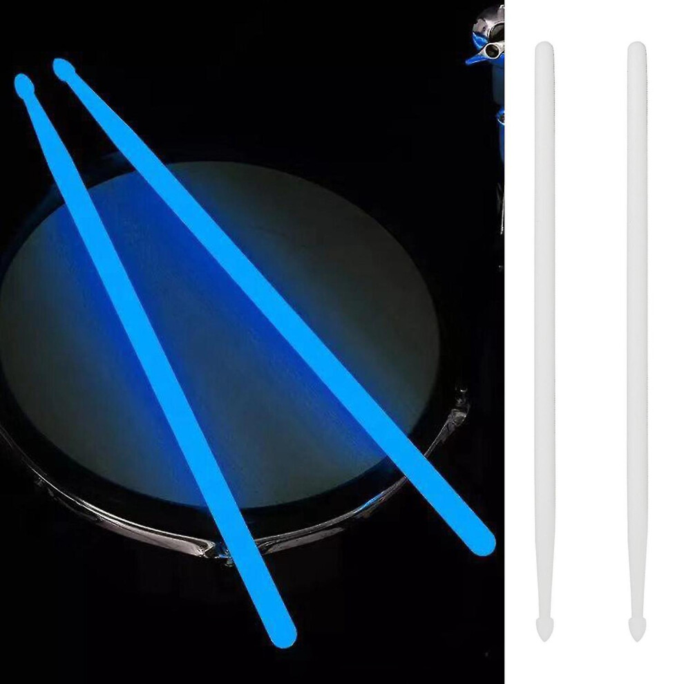 1Pair 5A Luminous Drum Stick Drum Set Fluorescent Drumsticks Jazz Drumsticks Glow In Drum Acce Dark