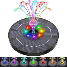 Solar Powered Floating Pump LED Water Fountain Birdbath Pond Pool Garden