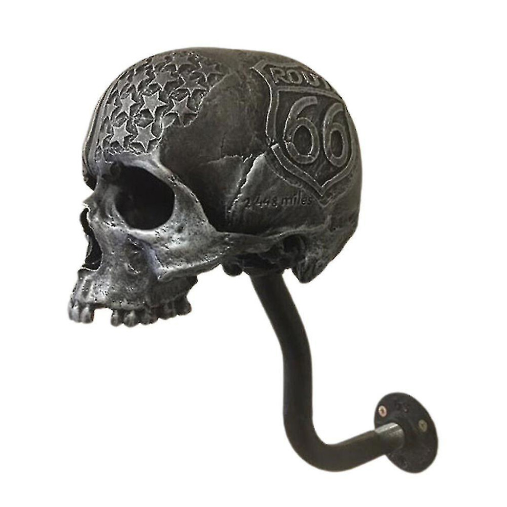 Wall Mounted Helmet Holder Bracket Skull Helmet Rack Hanger Resin Craft