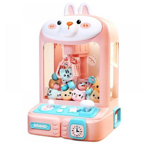 Electronic Mini Claw Game Machine, Vending Grabber Machine, Features Led Lights And Sound Effects, Candy Grabber Machine(rabbit) 2