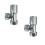 AICA (Manual Angled Chrome) 15mm x 1/2" Angled  Radiator Twin Valves 1