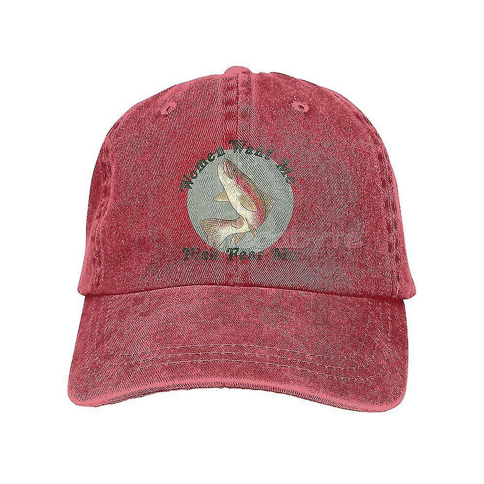 (fish 22) Women Want Me Fish Fear Me Washed Baseball Cap Trucker Hat Adult Unisex Adjustable Dad Hat Summer Breathable Stretch Hats