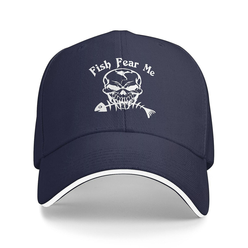 (fish 35) Women Want Me Fish Fear Me Washed Baseball Cap Trucker Hat Adult Unisex Adjustable Dad Hat Summer Breathable Stretch Hats