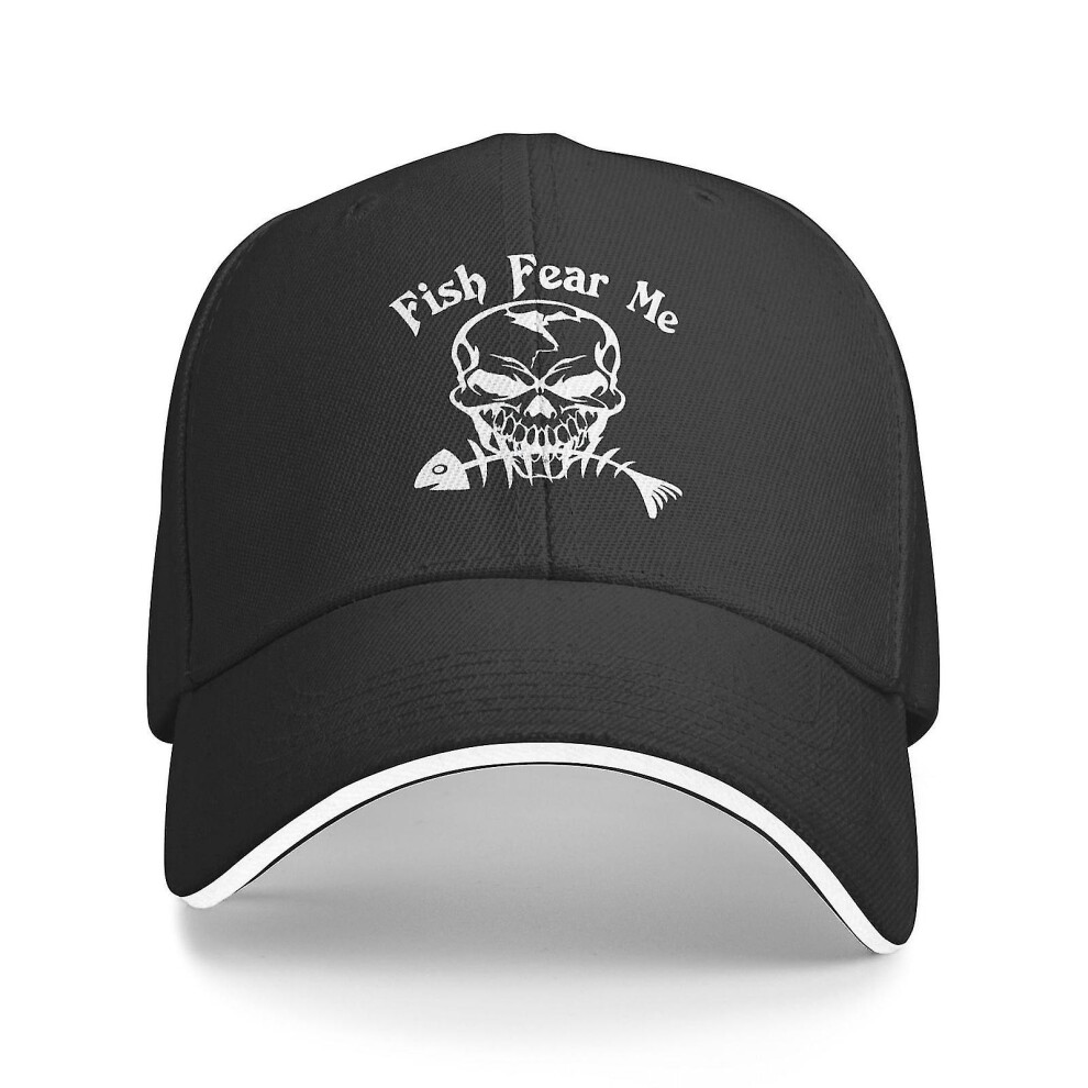 (fish 33) Women Want Me Fish Fear Me Washed Baseball Cap Trucker Hat Adult Unisex Adjustable Dad Hat Summer Breathable Stretch Hats