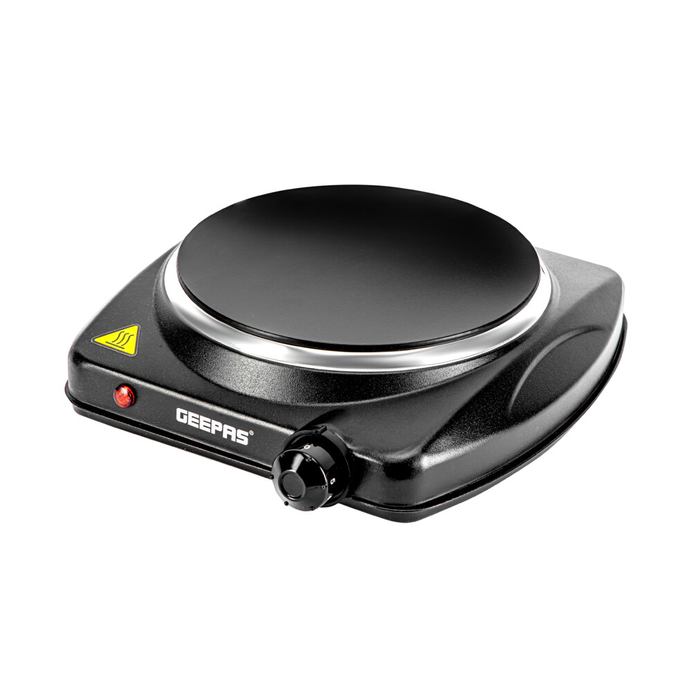 Geepas Single Ceramic Hot Plate, 1200W Portable Electric Ceramic Hob