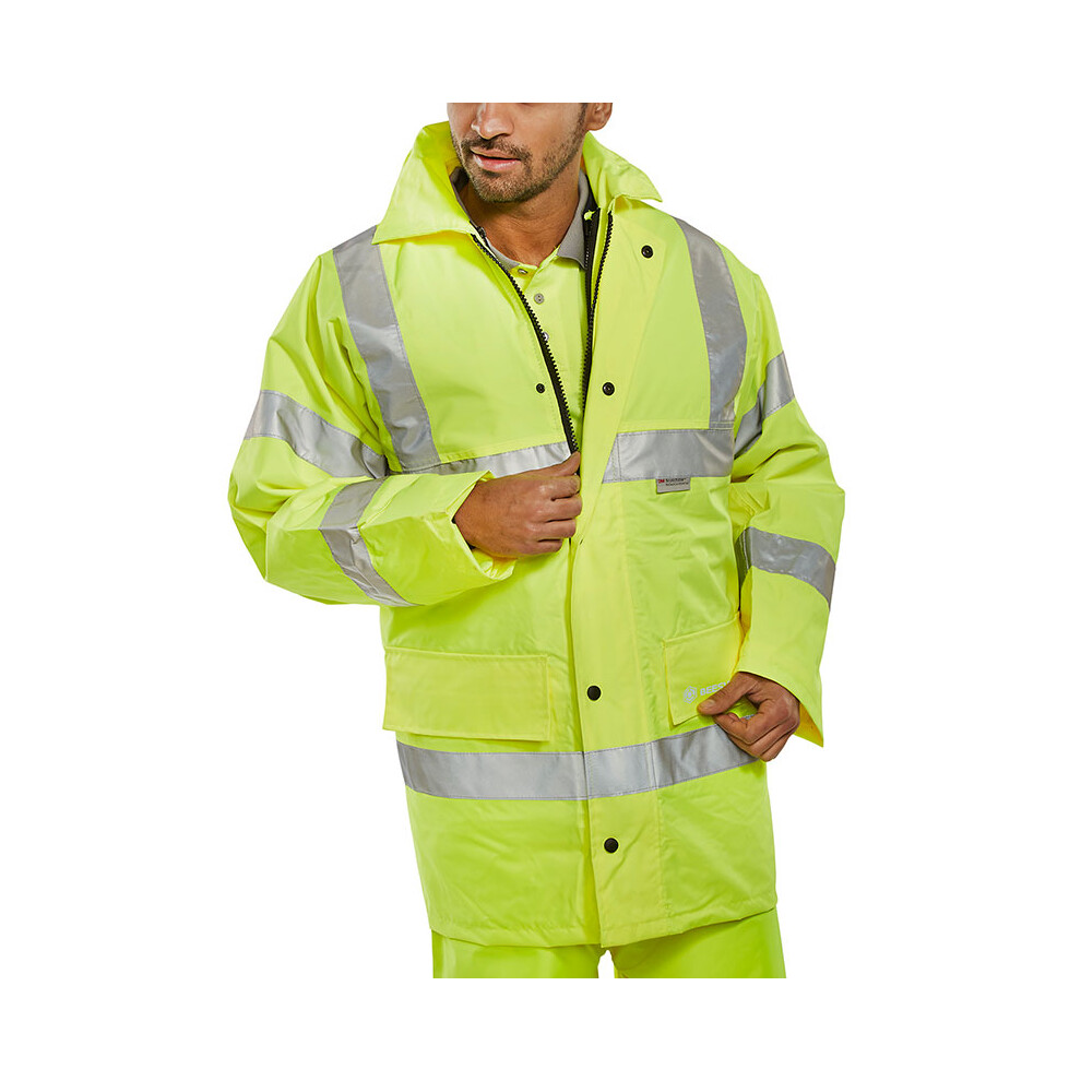 Beeswift 4 In 1 Hi-Vis Jacket And Bodywarmer Saturn Yellow L 5030566061486
