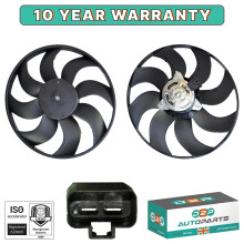 RADIATOR COOLING FAN WITH MOTOR FOR VAUXHALL/OPEL CORSA & CORSAVAN.