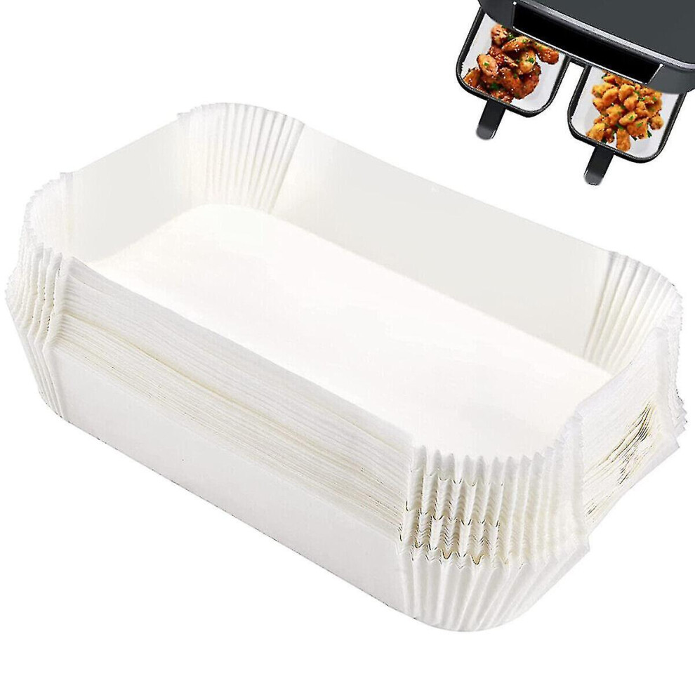100pcs Air Fryer Liners Non Stick Paper Trays Parchment Steamer Mat For Ninja