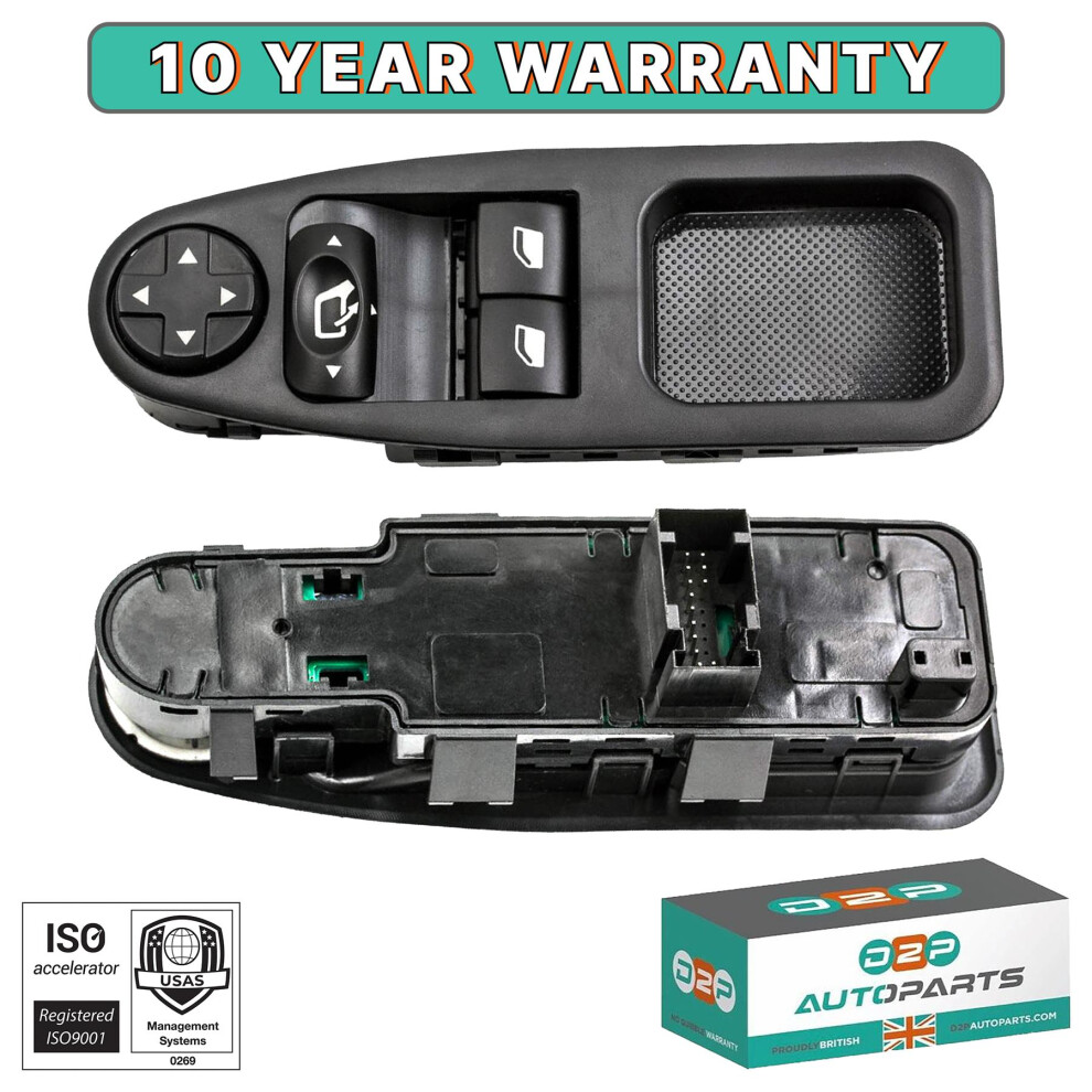 Electric Window Switch For Fiat Scudo Citroen Dispatch Peugeot Expert. 5056167416708