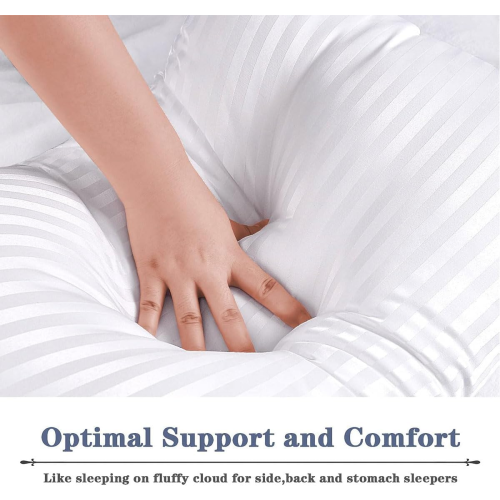 Ultra Soft Pillows Memory Foam Stripe Bounce Back 2