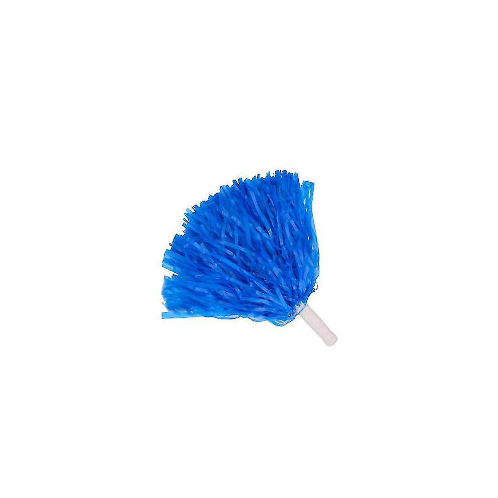 (Blue) 12 Pack Cheerleading Pom Poms Sports Dance Cheer Plastic Pom Pom For Sports Team Spirit Cheering Blue