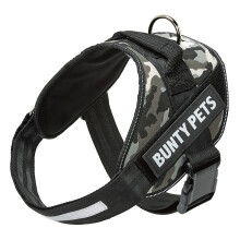 (X-Large, Camo) No Pull Dog Harness, Adjustable Fit, Back Handle